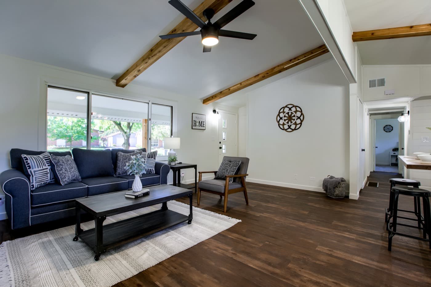 Living room after — Acorn Properties renovation