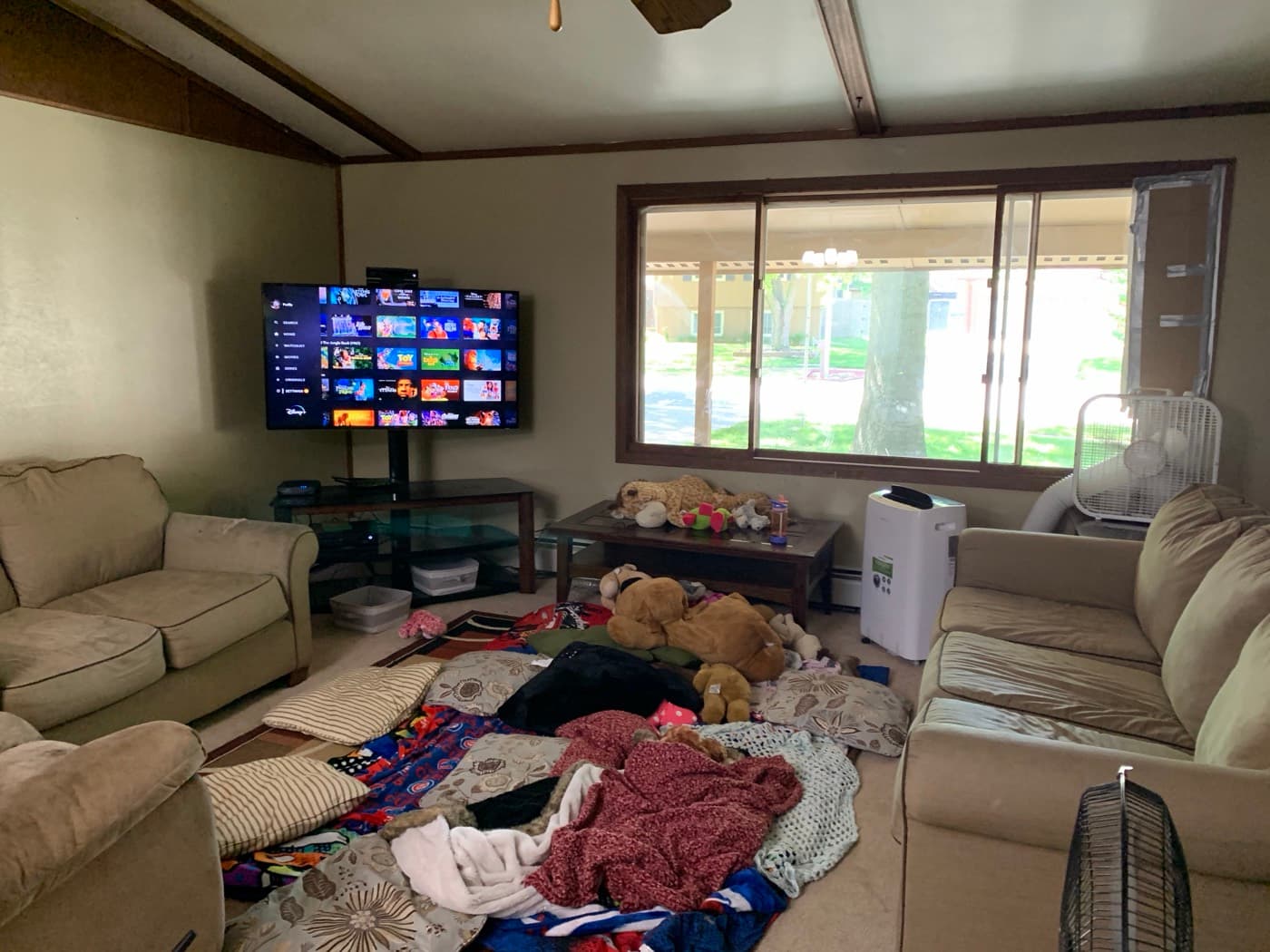 Living room before — Acorn Properties renovation
