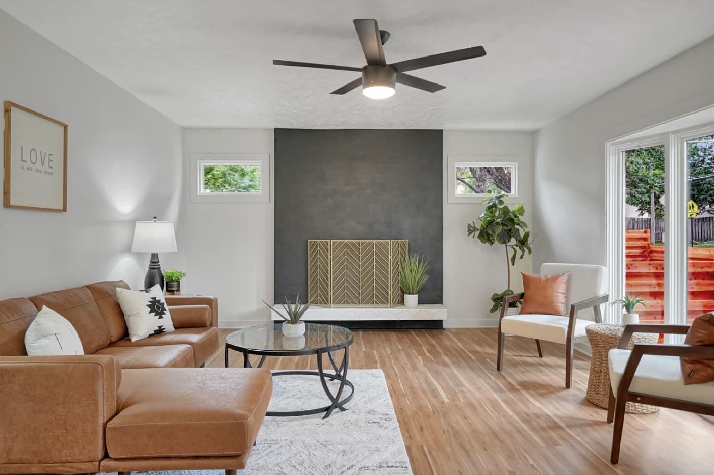 Living room after — Acorn Properties renovation