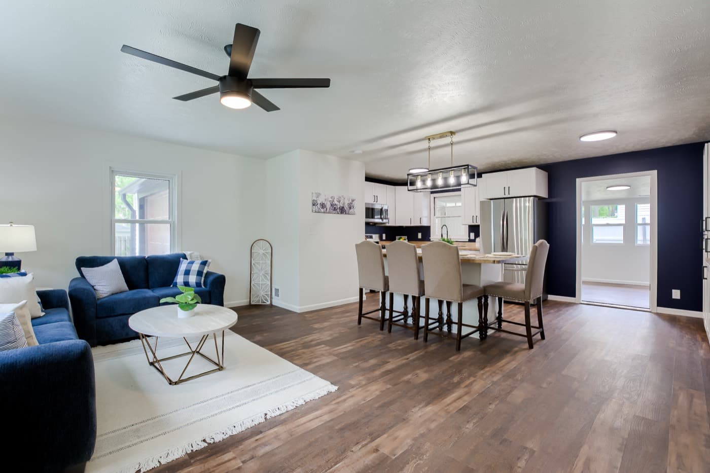 Living room after — Acorn Properties renovation