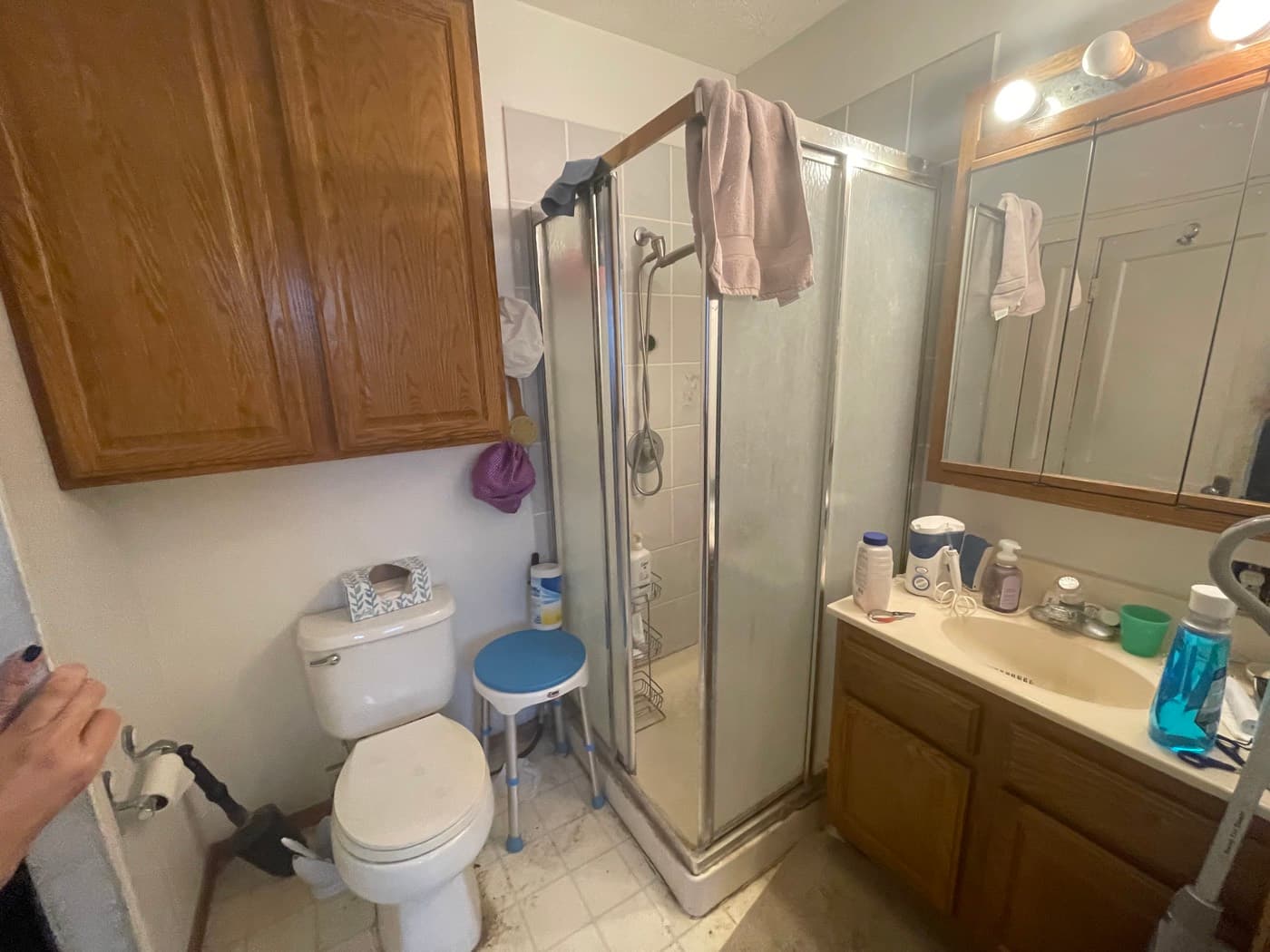 Bathroom before — Acorn Properties renovation