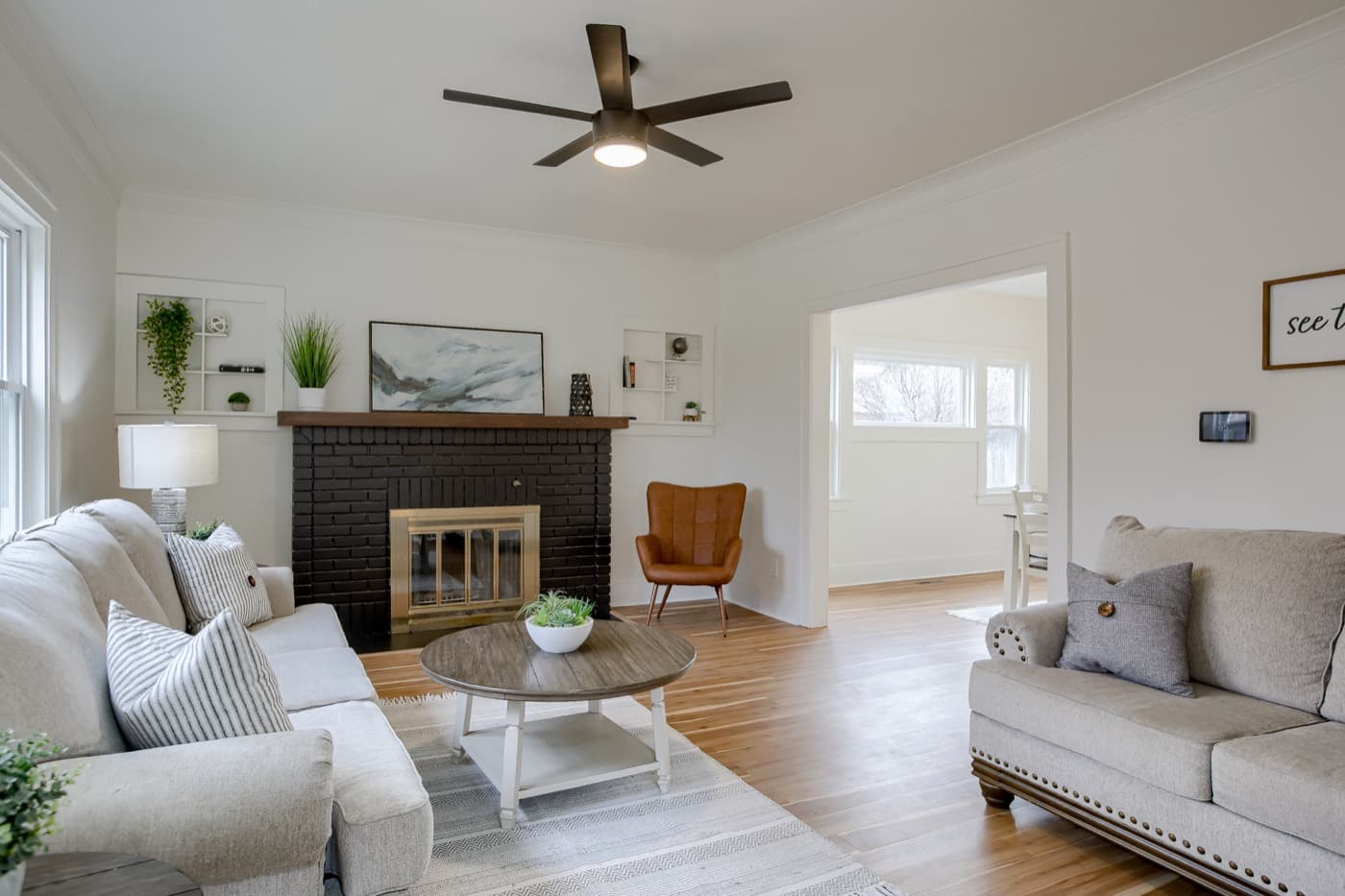 Living room after — Acorn Properties renovation