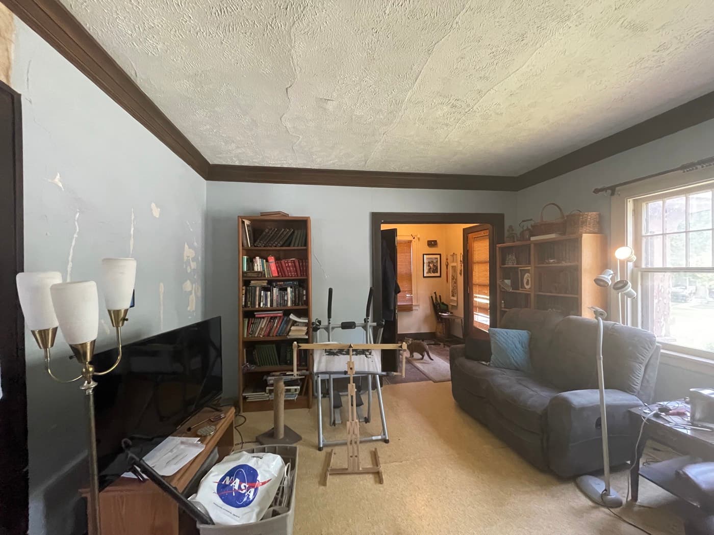 Living room before — Acorn Properties renovation