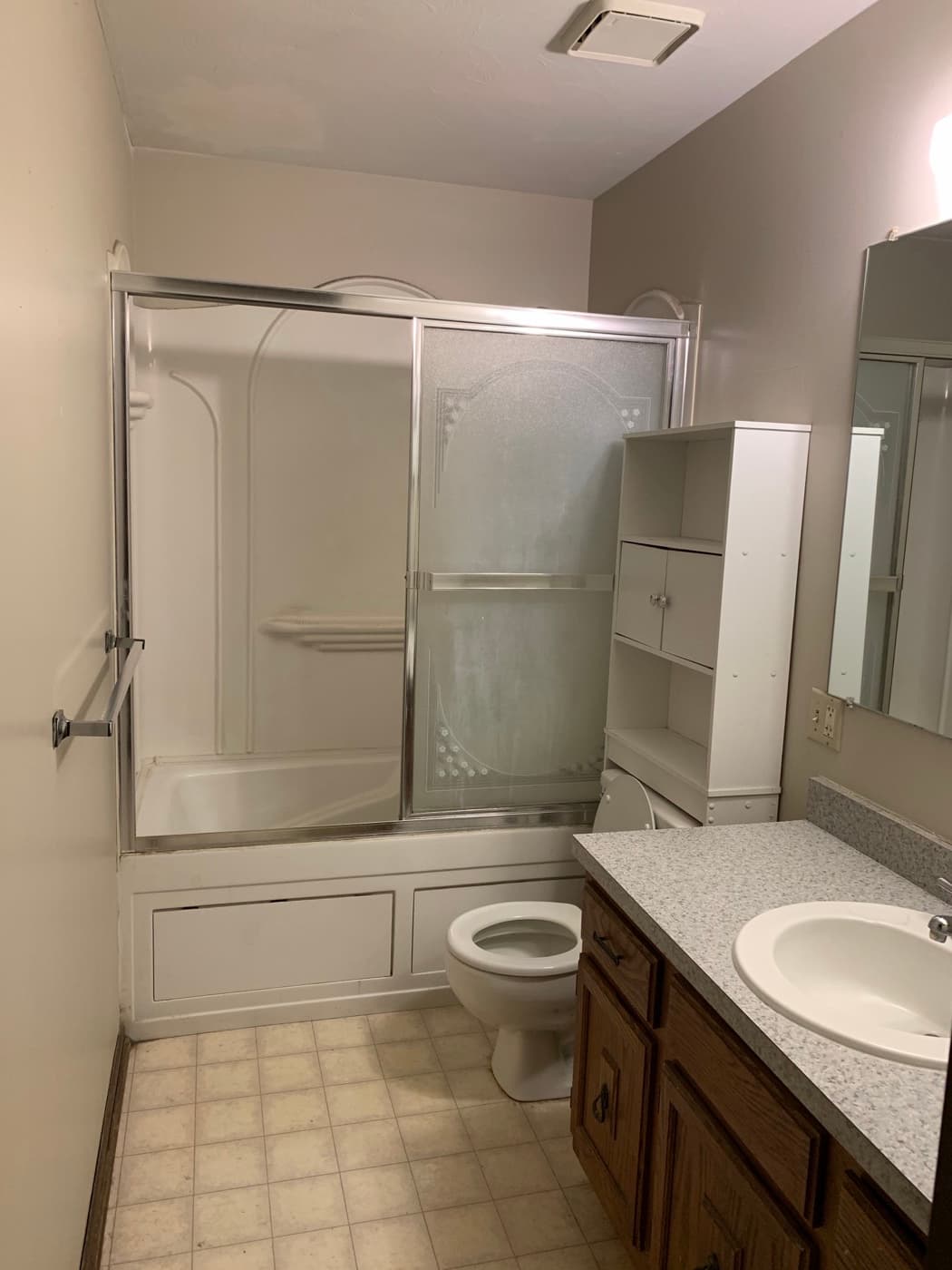 Bathroom before — Acorn Properties renovation