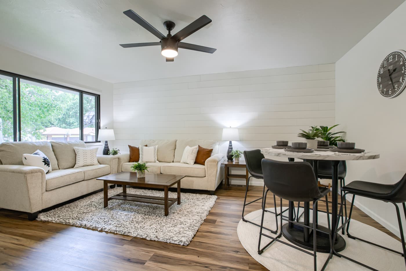 Living room after — Acorn Properties renovation