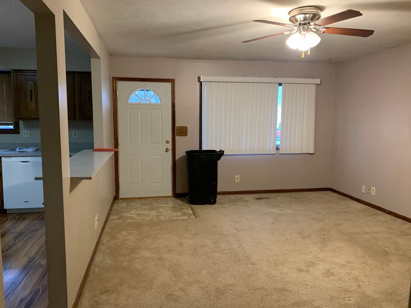 Living room before — Acorn Properties renovation