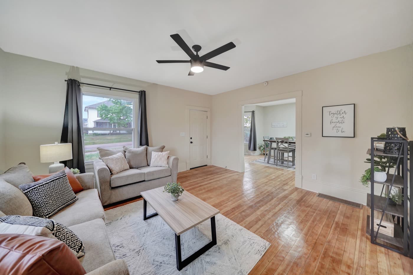 Living room after — Acorn Properties renovation