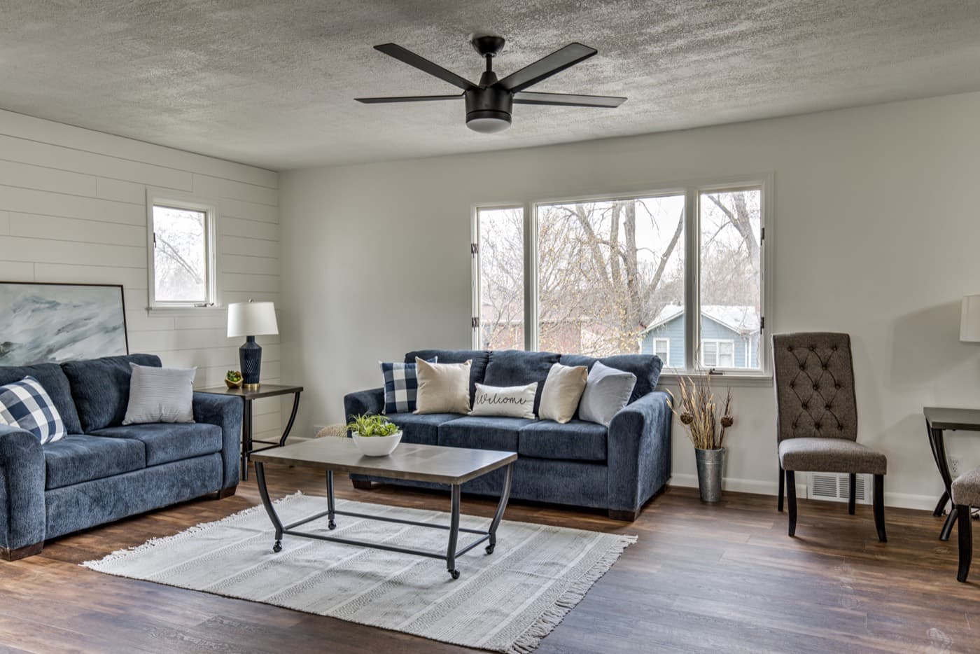 Living room after — Acorn Properties renovation